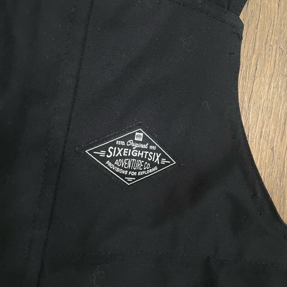 686 Waterproof snowboard ski bibs boy 16 tall - Picture 5 of 12